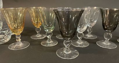 Partie de service de verres à liqueur en...