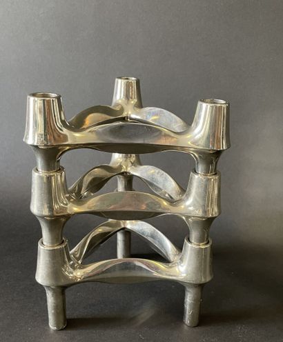 Fritz NAGEL 1948
Suite de 16 bougeoirs modulables,...