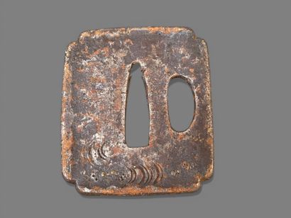 Collection de sept tsuba.
Japon, Epoque Meiji...