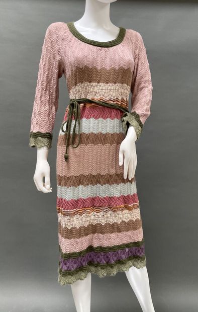 MISSONI 
Crocheted wool dress in shades of...