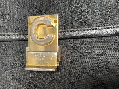 CELINE 
Set of three 25-cm canvas and leather...