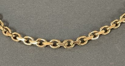 Guy LAROCHE 
Gold-plated link necklace, ...