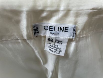 CELINE
Straight-cut skirt in beige fabric,...