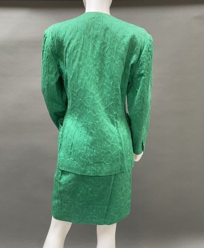Christian DIOR Boutique 
Green silk tailored...