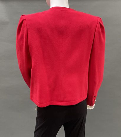 Franck & Fils 
Red wool jacket, round neckline,...