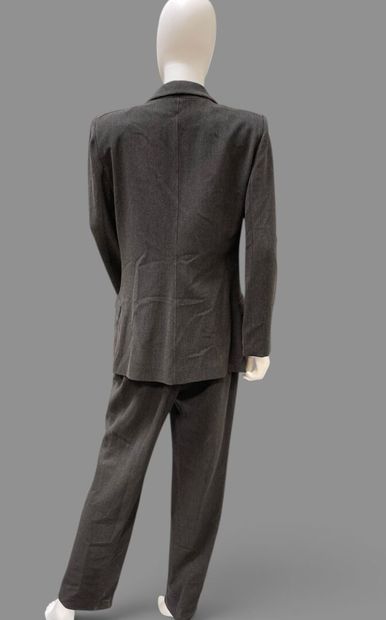 Emporio ARMANI 
Gray and white herringbone...