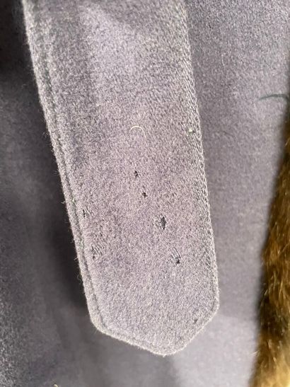 Yves SAINT LAURENT FUR
Blue wool coat with...