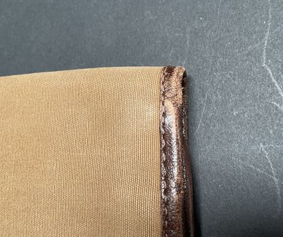 CELINE 
Set of three 25-cm canvas and leather...