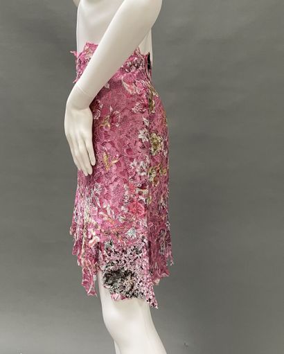 RENATO NUCCI
Pink lace and silk skirt, zipper...