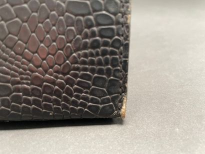 KENZO
21-cm bag made of reptile-embossed...