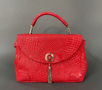 GIANNI VERSACE Vanitas 
40 cm bag in red...