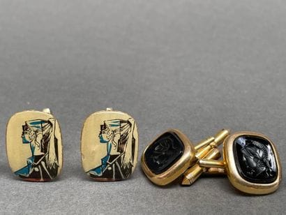 CELINE, Anonymous 
Set of cufflinks in various...