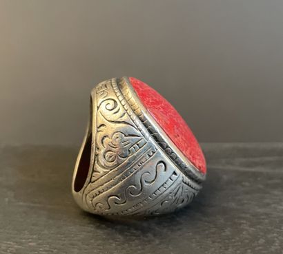 AMOK
Ring in 925°/°°° silver and imitation...