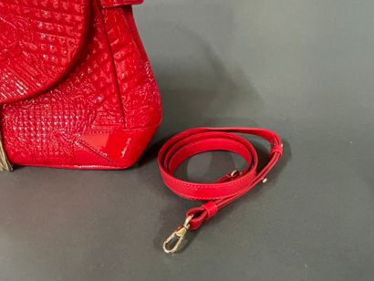 GIANNI VERSACE Vanitas 
40 cm bag in red...