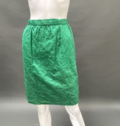 Christian DIOR Boutique 
Green silk tailored...