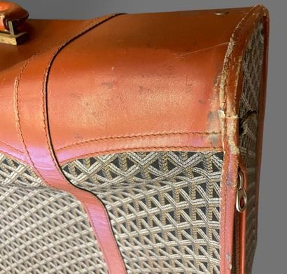 GOYARD attributed to
Set in camel leather...