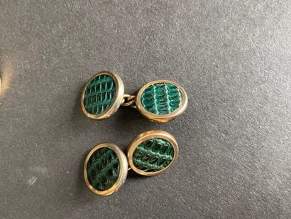 Eight pairs of cufflinks in various shapes...