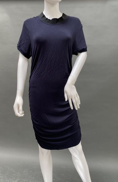 LANVIN Winter 2008 
Blue jersey dress with...
