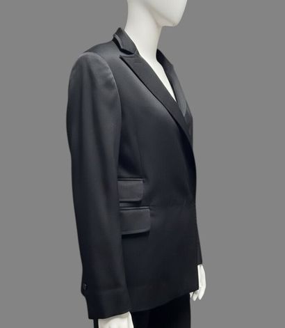NATIONAL COSTUME
Black wool jacket, notched...