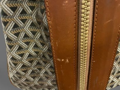 GOYARD attributed to
Set in camel leather...