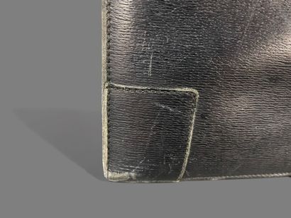 GUCCI 
Black Safiano leather tote bag, double...