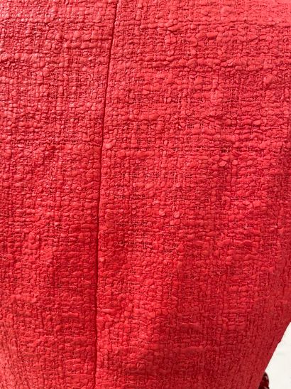 Georges RECH 
Coral-colored lustrous cotton...
