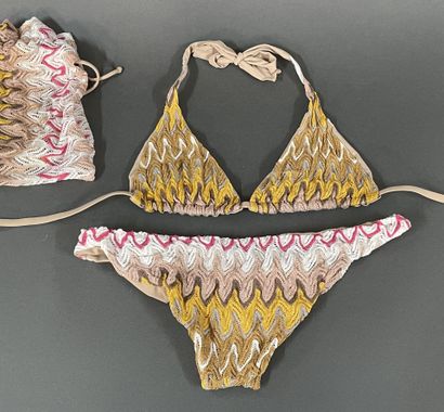 MISSONI 
Two-piece swimsuit with a herringbone...