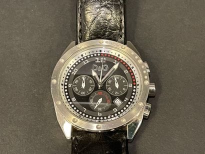 DOLCE & GABBANA 
Men's stainless steel watch,...
