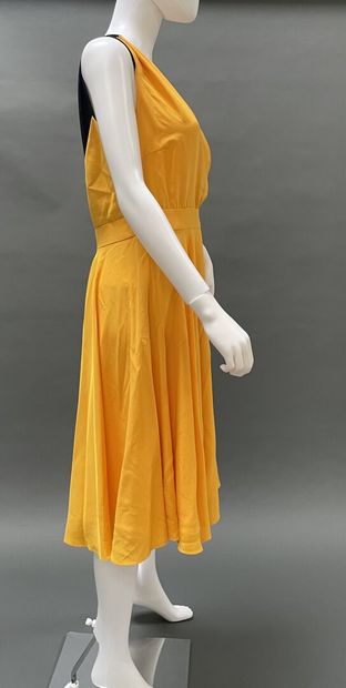 MAX MARA
Yellow and black sleeveless silk...