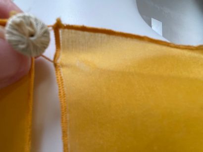 PAUL KA Paris
Orange silk dress with ruffled...