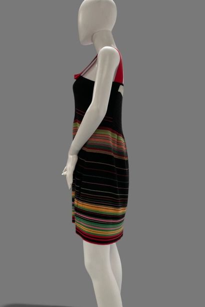 Sonia RYKIEL 
Striped cotton dress with spaghetti...