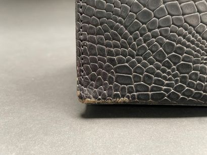 KENZO
21-cm bag made of reptile-embossed...