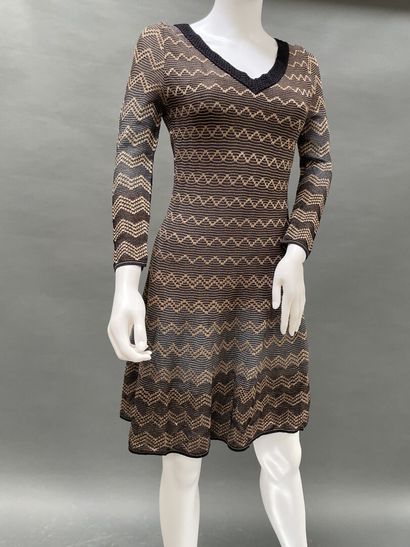 MISSONI
Knit dress with gold lurex, V-neck,...