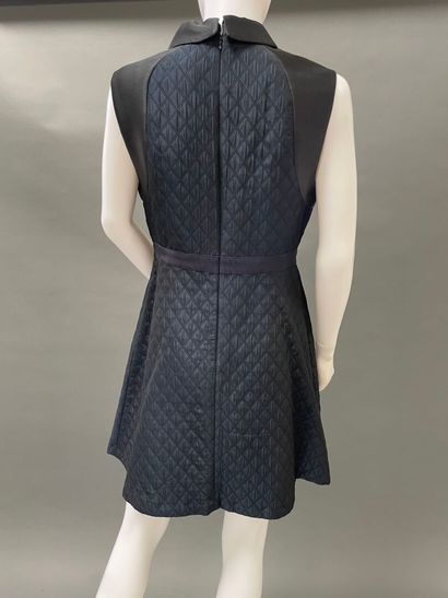 TARA JARMON
Navy blue and black wool dress...
