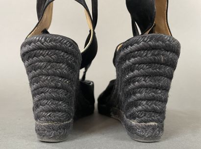 CASTANER 
Set of two pairs of wedge espadrilles:...
