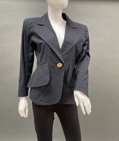 Yves SAINT LAURENT Rive Gauche, circa 1986–1987	
Black...