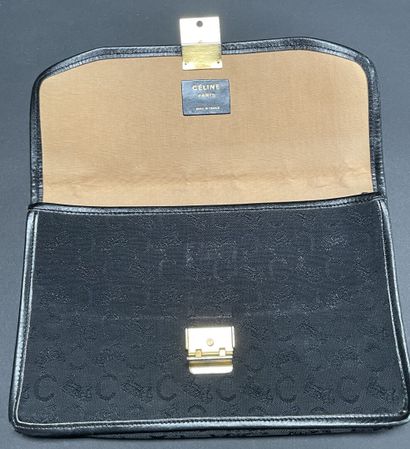 CELINE 
Set of three 25-cm canvas and leather...