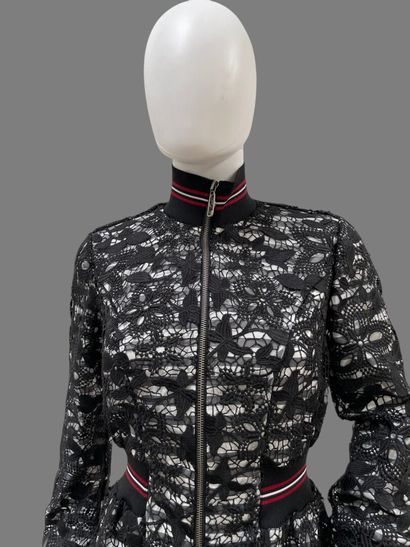 Sonia by Sonia RYKIEL 
Bomber-style guipure...