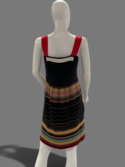 Sonia RYKIEL 
Striped cotton dress with spaghetti...
