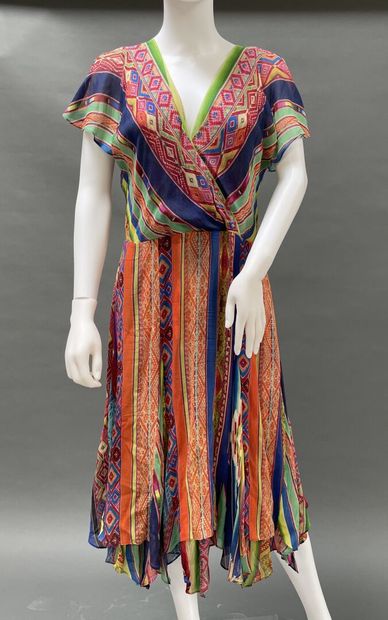 RALPH LAUREN POLO
Multicolored silk dress...