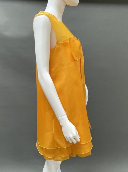 PAUL KA Paris
Orange silk dress with ruffled...