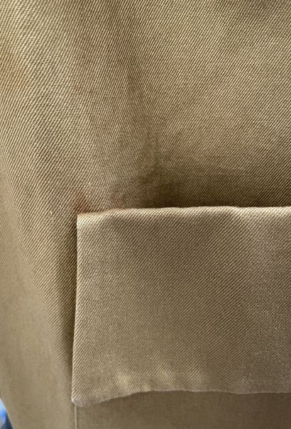 Yves SAINT LAURENT 
Short-sleeved ochre cotton...