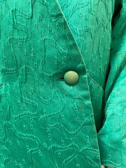 Christian DIOR Boutique 
Green silk tailored...