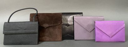 Christian DIOR, Anonymous
Set of five bags...