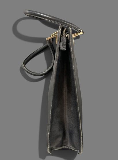 GUCCI 
Black Safiano leather tote bag, double...