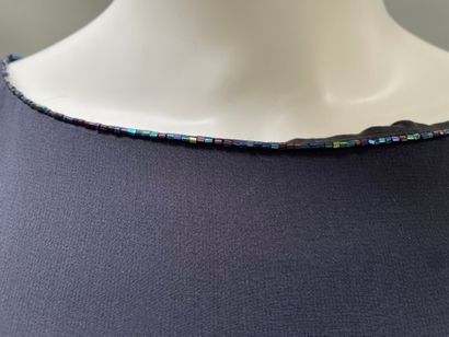 RENATO NUCCI
Long, navy blue, sleeveless...