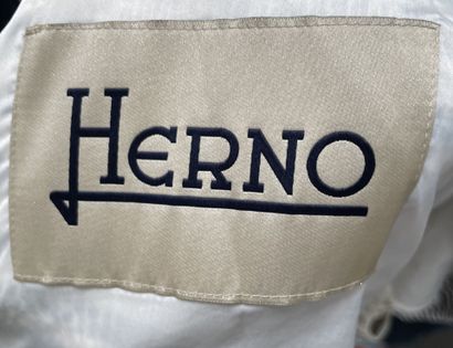 HERNO 
Knitted jacket with navy blue and...