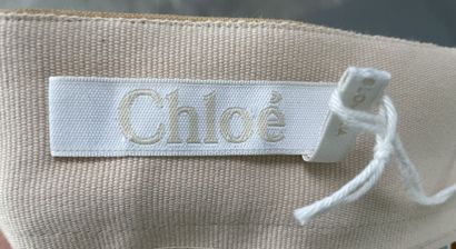 CHLOE
High-waisted trapeze skirt in beige...