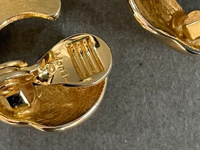 MONET 
Set of 4 pairs of gold-tone metal...