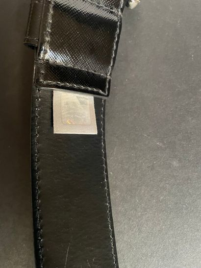 DOLCE & GABBANA
Black leather belt, metal...
